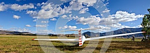 Glider on airfield photo