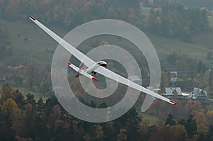 Glider in flight.