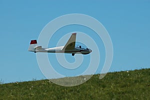 Glider in flight.