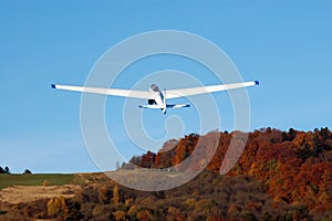 Glider in flight.