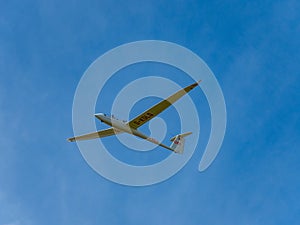 Glider or sailplane in flight,near Loch Leven,Perth and Kinross,Scotland