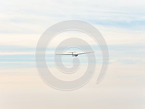 Glider or sailplane in flight,near Loch Leven,Perth and Kinross,Scotland