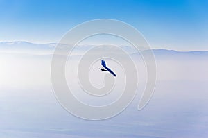 Gliders and dramatic foggy sky photo