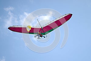 Gliding flight deltaplano photo