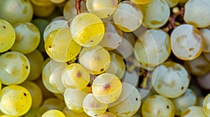 Glimpse into the Alluring World of Freshly Picked Muscat Grapes: A Captivating  View