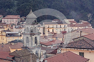 Glimpse of the city of Campagna in the province of Salerno