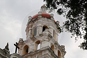 Glimpse of the colonial city of Puebla, Mexico