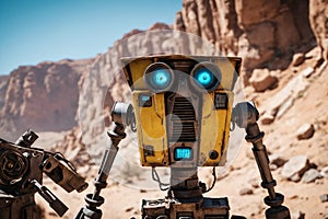 A Glimpse into the Future: Humanoid Robot Exploring the Desert