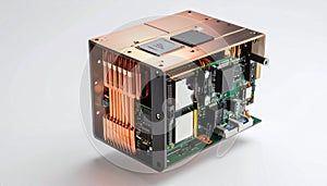 Advanced AI Processor with Custom Copper Cooling System