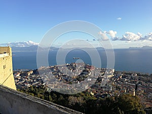 Glimpse of Naples from Castel Sant`Elmo