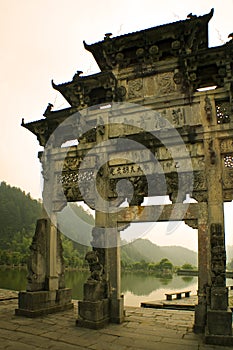 Glimpse from the past, ancient gate in south china