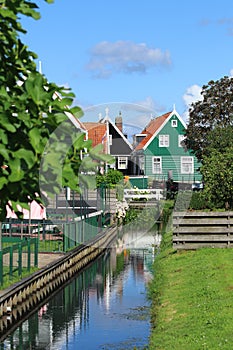 A glimpse in a picturesque village Marken holland