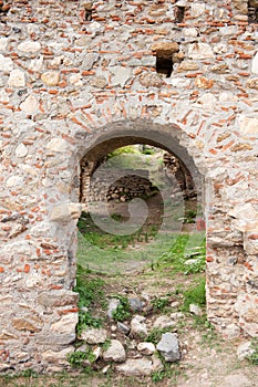 Glimpse in the town Mystras