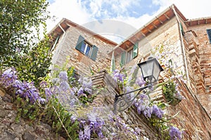 Glimpse of a typical Italian village