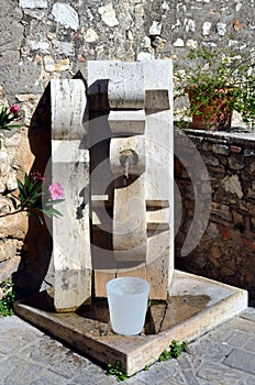 Glimpse of a typical medieval village