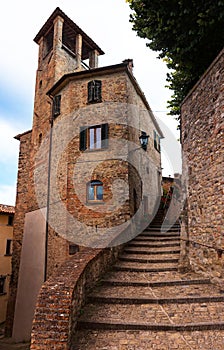 Glimpse of an umbrian medieval town