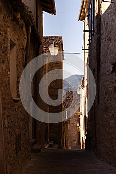 Glimpses of the town of Castiglione d'Orcia, Italy