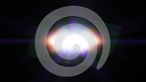 Glint rainbow lens flare animation background