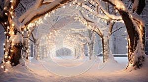 glisten winter wonderland lights photo