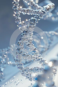 Glistening DNA Helix in Crystalline Form