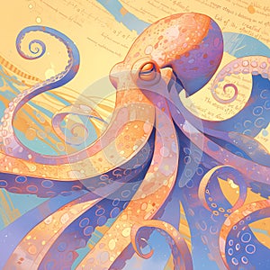 Glistening Octopus: Life Under the Sea