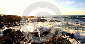 Glistening Rocky Cornish Coast