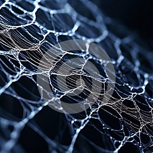 glistening strands of spider silk close up k uhd very detaile