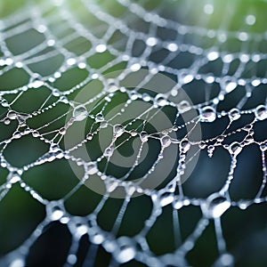 glistening strands of spider silk close up k uhd very detaile