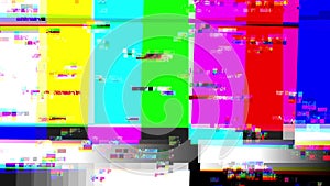 Glitch 1002: TV Color Bars With A Digital Malfunction