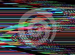 Glitch background TV VHS Noise Computer screen error Digital pixel noise abstract design Photo glitch Television signal