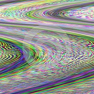 Glitch background. Wallpaper illustration of screen error. Digital pixel noise abstract design. Photo glitched