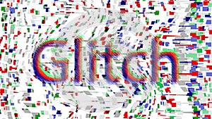Glitch color. Computer or television error. vector illustration template.