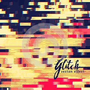 Glitch effect design background