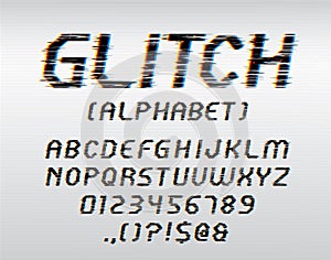 Glitch font