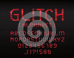 Glitch font