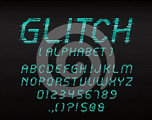 Glitch font