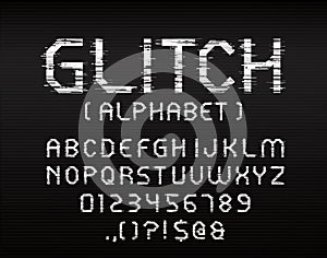 Glitch font