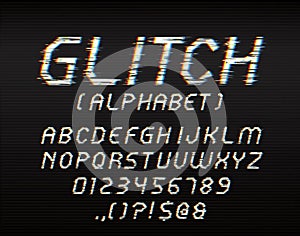 Glitch font