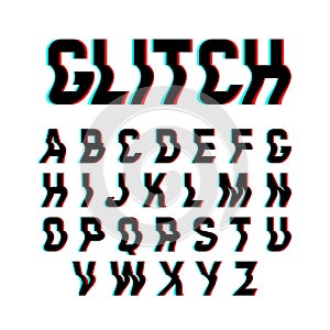 Glitch font