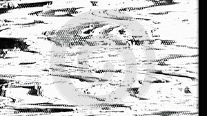 glitch noise overlay video damage tv black white