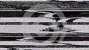 Glitch noise static television VFX Visual video effects stripes Loop Animation background.