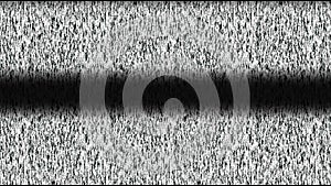 Glitch noise static television VFX. Visual video effects stripes Loop Animation Background,