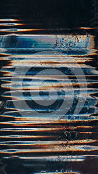 Glitch overlay digital artifact orange noise dust