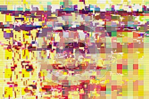 Glitch pixel data moshing digital noise,  pattern