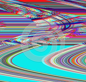 Glitch psychedelic background Old TV screen error Digital pixel noise abstract design Photo glitch Television signal