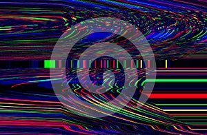 Glitch psychedelic background Old TV screen error Digital pixel noise abstract design Photo glitch Television signal