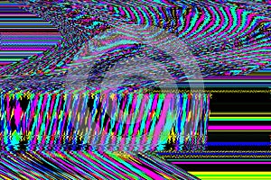 Glitch psychedelic background Old TV screen error Digital pixel noise abstract design Photo glitch Television signal