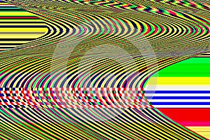 Glitch psychedelic background Old TV screen error Digital pixel noise abstract design Photo glitch Television signal