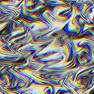 Glitch psychedelic background. Old TV screen error. Digital pixel noise abstract design. Photo glitch. Television signal