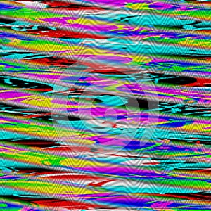 Glitch psychedelic background. Old TV screen error. Digital pixel noise abstract design. Photo glitch. Television signal